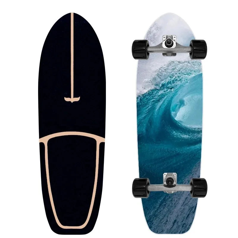 Land Surfboard Beginner Surfboard Exercise Brush Street Big Fish Board Walking Skateboard Longboard Penny Board For Beginner