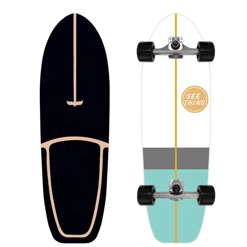 Land Surfboard Beginner Surfboard Exercise Brush Street Big Fish Board Walking Skateboard Longboard Penny Board For Beginner
