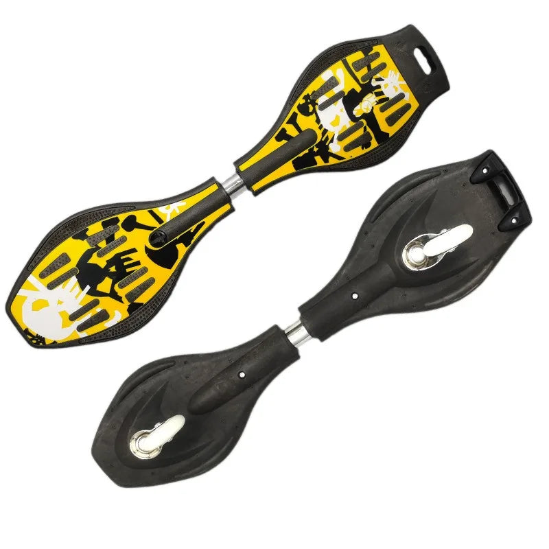 Skateboarding Beginner You Longban 2 Two Wheels 10 Adult Swinging 15 Vibrant Snake Scooter Wave Board Skateboard
