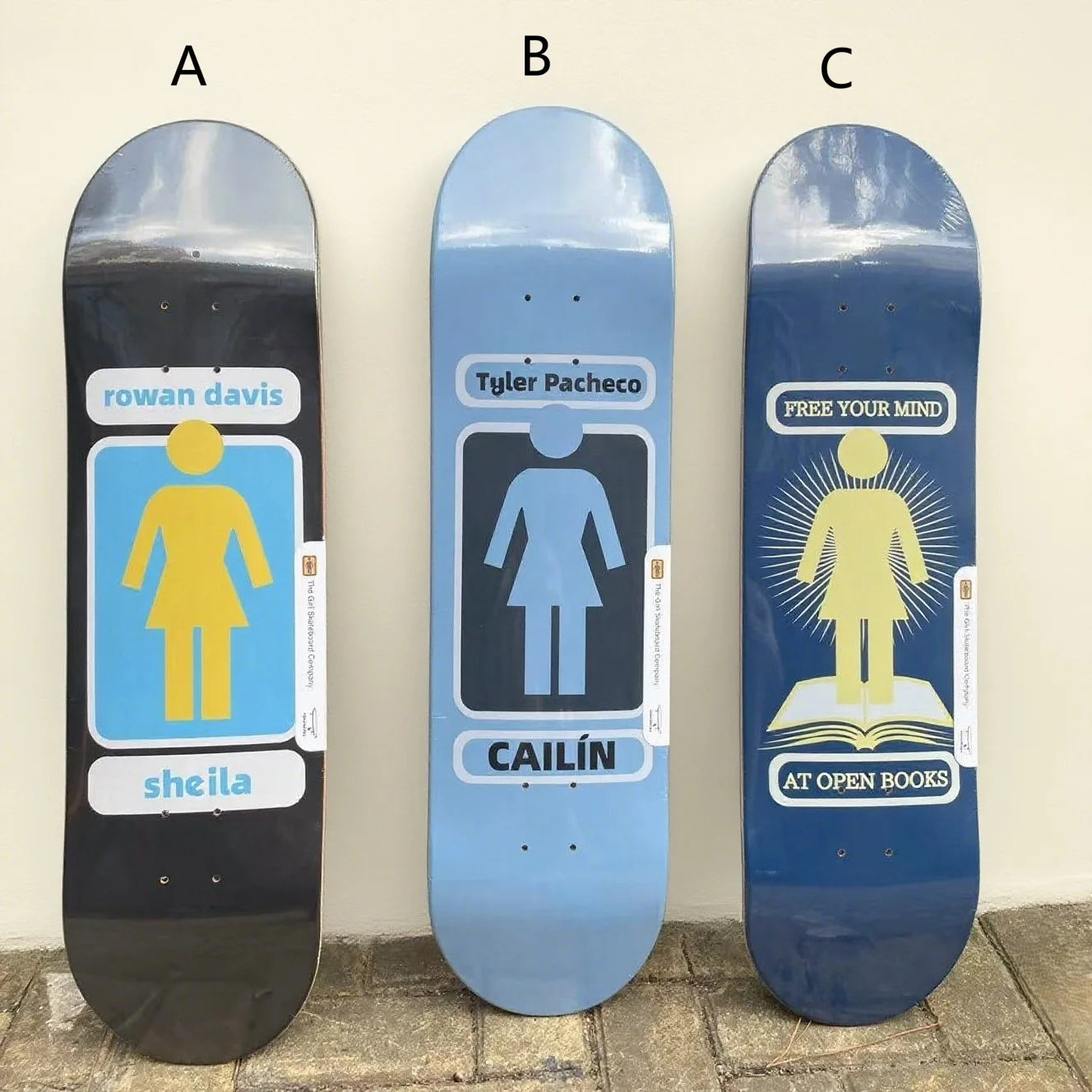 100% Canadian maple skateboard, 100% double rocker, available sizes (7.75, 8.0, 8.25, 8.375, 8.5 inches), 7-ply deck