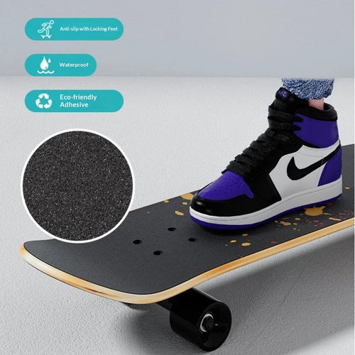Double Kick Skateboard 5 Inch Aluminum Magnesium Alloy Bracket Maple Skateboard For Beginner Adult Street Cruising Skateboard